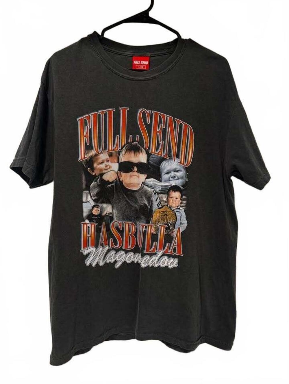 Full Send Hasbulla Magomedov Graphic T-Shirt Size Large